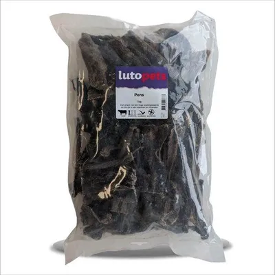 Produktbild von Lutopets Rinderpansen 1 kg – 100 % natürlich – Hypoallergen & glutenfrei – Natürlicher Kausnack für Hunde