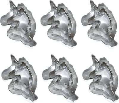 Produktbild von 18 Mini-Edelstahl-Ausstecher - Einhörner