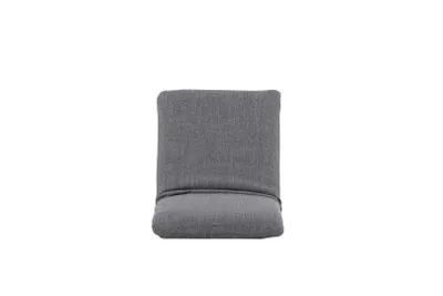 Image de Trond chaise longue avec coussin de jardin noir.