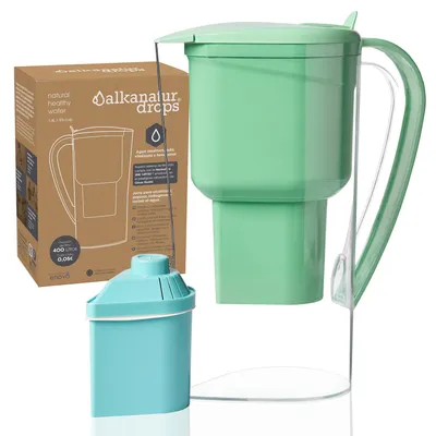 Wasserfilterkanne 1,4 L – entfernt Chlor, Metalle & Bakterien