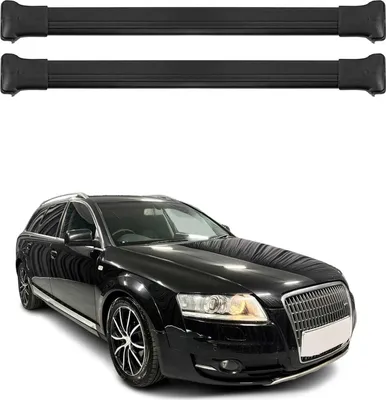 Produktbild von Dachträger Gepäckträger für Audi A6 Allroad 2006-2011 Relingträger Alu Schwarz