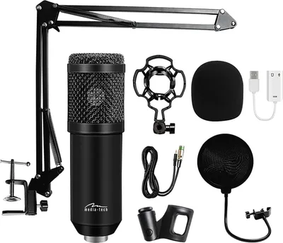 Obrázek produktu pro Mikrofon se sadou příslušenství STUDIO AND STREAMING MICROPHONE MT397K