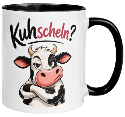 Produktbild von Tasse Kuh – „Kuhscheln?“ – lustiges Ich liebe Dich Geschenk