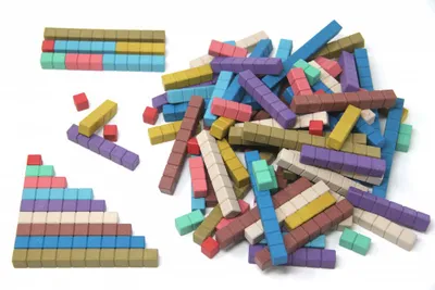 Immagine prodotto di Bastoncini di calcolo Wissner in 10 colori Montessori, realizzati in RE-Wood® 100 pezzi 080508.000