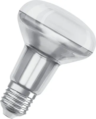 A studio shot of a light bulb against a white background.