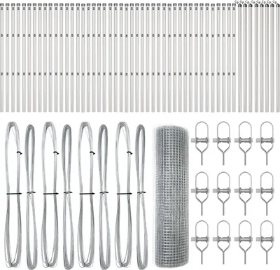 Produktbild von Möbel Schweißdrahtzaun mit 13 Pfosten 0.4x100 m Verzinkter Stahl - Metallzäune 3351661