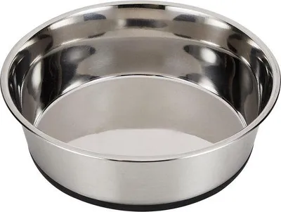 Produktbild von Famanu Hundenapf Edelstahl - 2800 ml mit rutschfester Gummibasis