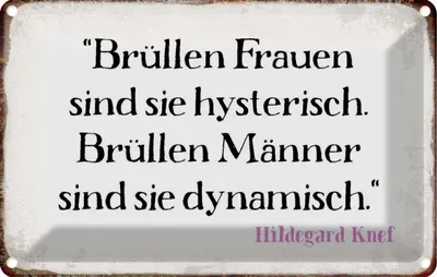 Produktbild von vianmo Blechschild 20x30 cm Brüllen Frauen Männer Spruch Zitat