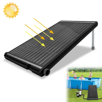Produktbild von YZNAHRE Poolheizung Solar Solarkollektor 111x66x6,5 cm Pool Heizung Solarheizung mit Stützstange & Ø 5cm Anschluss Pool Solarheizung für Outdoor Schwimmbäder