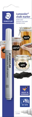 Produktbild von STAEDTLER Lumocolor Kreidemarker chalk marker weiß Blister
