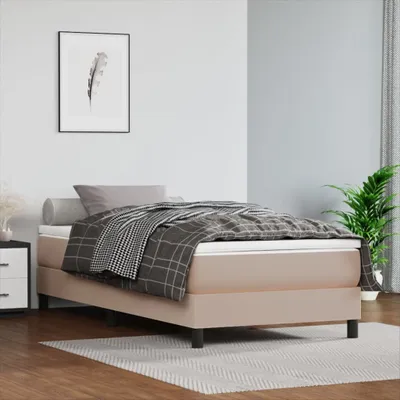 Produktbild von "2026 Promotion" BoxspringBettgestell moderne - Cappuccino-Braun 90x200 cm - Kunstleder - Polsterbett CC5676