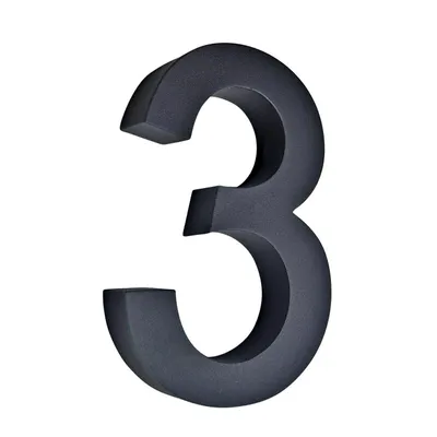 Immagine prodotto di Numero civico 3D, acciaio inossidabile, resistente agli agenti atmosferici e facile da pulire. Placca con numeri per il numero civico, in acciaio inossidabile, con materiale di montaggio incluso. Altezza: 20 cm. Colore: antracite/nero