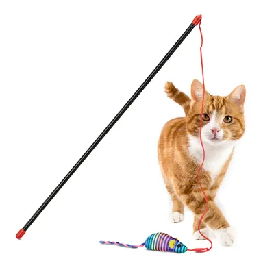 Produktbild von relaxdays Katzenangel mit Maus