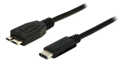 Produktbild von Delock - USB-Kabel - Micro-USB Typ B (M) zu 24 pin USB-C (M) - USB 3.1 Gen 2 - 1 m - Schwarz