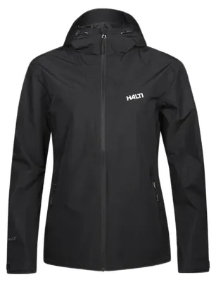Immagine prodotto di Giacca impermeabile da donna HALTI Forter DX con cappuccio, nera, taglia 42
