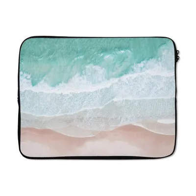 Produktbild von MuchoWow® Laptop Hülle 15 Zoll Meer - Strand - Blau - Natur Laptoptasche - Laptoptasche - Sleeve - Rundum-Schutz