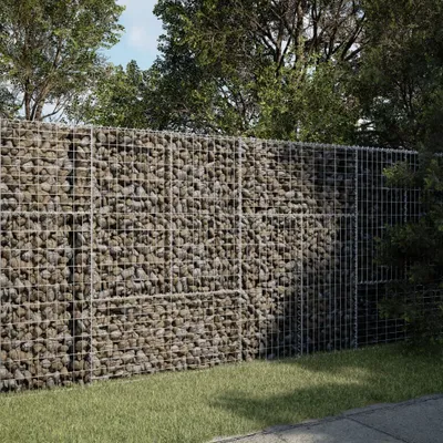 Obrázok produktu pre Maison Exclusive – Gabión s vekom 200 × 100 × 150 cm, pozinkovaná oceľ