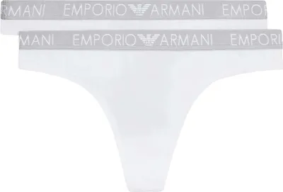 Produktbild von EMPORIO ARMANI Damen Stringtanga Thong (2er Pack) Weiß/White M