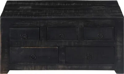 Obrázek produktu pro vidaXL Konferenční stolek černý 65x65x30 cm z masivního dřeva mango