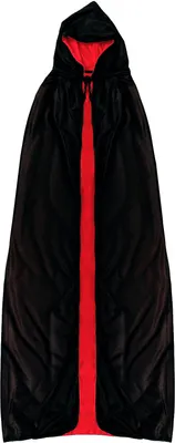 Produktbild von Oblique Unique Umhang schwarz rot Cape für Hexe Zauberer Kostüm Accessoire für Halloween Karneval Fasching Motto Party