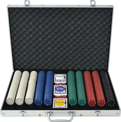 Produktbild von Poker Set mit 1.000 Chips Aluminium