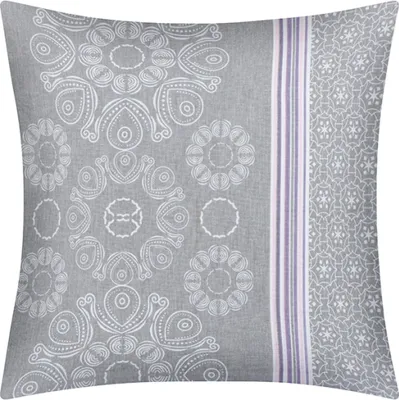 Immagine prodotto di Federa in cotone - 40x40 cm - Grigio,Bianco