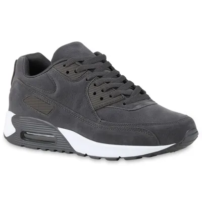 Produktbild von Mytrendshoe Herren Sportschuhe Laufschuhe Camouflage Prints Profilsohle 815471, Farbe: Grau, Größe: 41