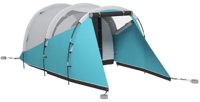Produktbild von Familientent - Campingzelt - Tunnelzelt - Reisenzelt - Campingzelt - Für 4-5 Personen - Belüftbar mit 2 Eingängen