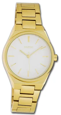 Productafbeelding van Oozoo dames- en herenhorloge, gouden metalen band, quartz uurwerk, analoog horloge, model D3UOC10527