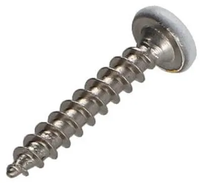 Produktbild von Spanplattenschrauben Edelstahl A2 Rundkopf Pozi 3,5 x 20 Weißer Lack