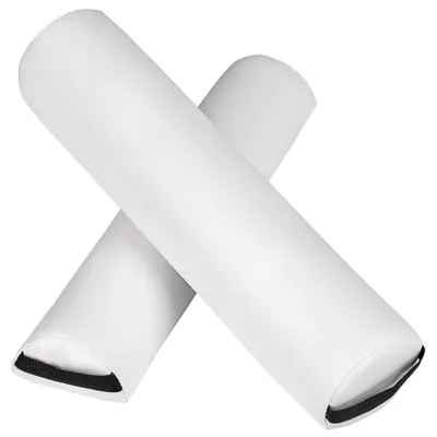 Image de 2 coussins de cou et genoux pour table de massage - blanc