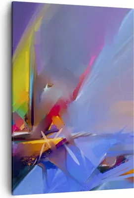 Produktbild von Bild auf Leinwand - Leinwandbild - Einteilig - Abstraktion modern - 50x70cm - Wand Bild - Wanddeko - Wandbilder - Leinwanddruck - Wanddekoration - Leinwand bilder - Wandbild - PA50x70-4030