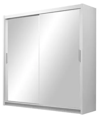Produktbild von Masseno Schiebetürenschrank NAMI 160/215/61 cm 2-türig mit Spiegel Weiß