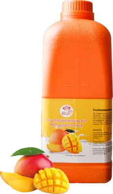 Produktbild von Fruchtsirup für Bubble Tee 2,5kg Mango Konzentrat Sirup Bubble Tea Set Getränkesirup 100 % Vegan Glutenfrei Alkoholfrei