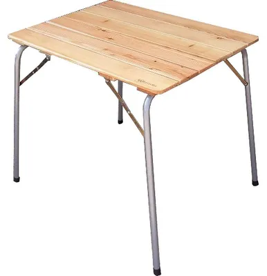 Imagen del producto de Mesa plegable - Para autocaravana - Madera de alerce maciza - 80 x 60 cm