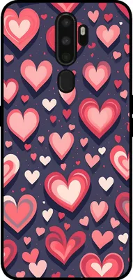 Produktbild von Smartphonica Telefon Fall geeignet für Oppo A5 2020 / A9 2020 mit Herz Impressum - TPU Backcover Fall mit Herz-Design