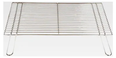 Produktbild von Grillrost 54 x 34 cm mit Griff aus Edelstahl, 4 mm rostfrei und elektropoliert