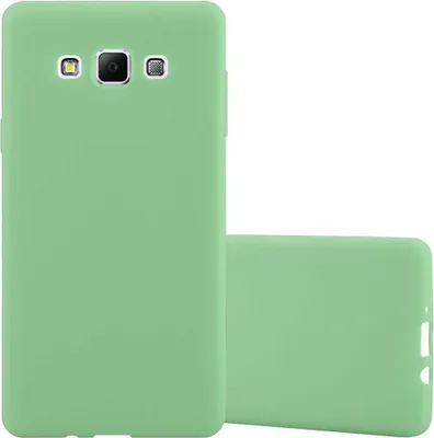 Produktbild von Cadorabo Hülle für Samsung Galaxy A7 2015 Schutzhülle in Grün Handyhülle TPU Silikon Etui Case Cover