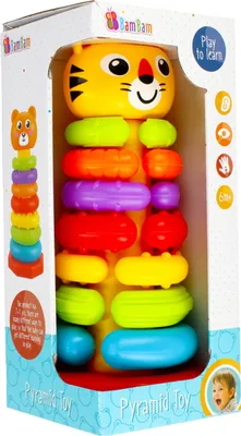 Produktbild von Lernpyramide, Lernspielzeug Tigerkreise 18m+, BamBam