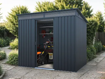 Produktbild von Metall Gerätehaus Modell Lübeck 3,66 m²
