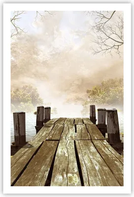Produktbild von Poster - Poster ohne Rahmen - Illustration herbst landschaft bäume - 61x91,5 cm - Wand Bild - Wanddeko - Wandbilder - Kunstposter - Wandposter - Bilder - Kunstdruck - Wandbild - P2XPA61x91-2394
