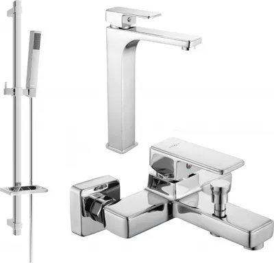 Produktbild von Mexen Cetus DQ77 Badewannenset, Chrom - 744313DQ77-00
