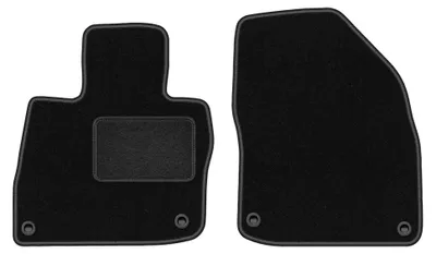 Image de Tapis avant en moquette pour Honda Civic VIII (UFO) 2006-2012 (à hayon) – 2 pièces, noirs, sur mesure – Wielganizator LUX