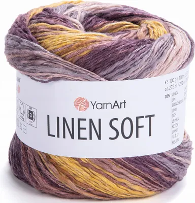 Zdjęcie produktu dla Włóczka YarnArt Linen Soft / 100 g / len wiskoza bawełna / 7415 / mix