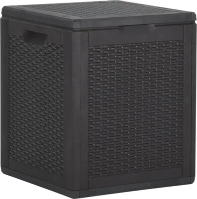 Produktbild von Garten-Aufbewahrungsbox 90 L Schwarz PP Rattan