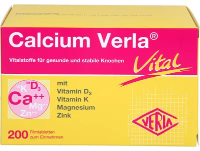 Zdjęcie produktu dla Tabletki powlekane Calcium Verla vital, 200 tabletek
