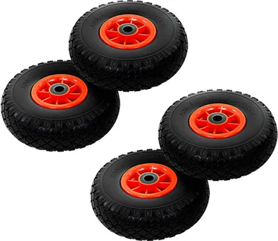 Produktbild von Möbel Sackkarrenräder 4 Stk. Massives Polyurethan3,00 - 4 (260x85) - Sackkarren 142972