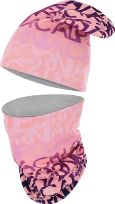 Produktbild von Set aus Mütze mit Schlauch, Winterrosa, zweilagig, thermoaktiv, Damen