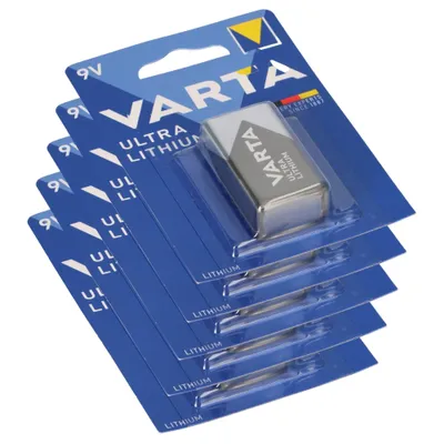 Produktbild von 5x 1er Blister Varta Professional Lithium Batterie 9V-Block