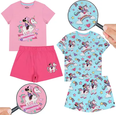 Produktbild von Minnie Mouse Disney Schlafanzug für Mädchen, Sommer Kurzarm-Baumwollpyjama 2tlg. 3-4 Jahre